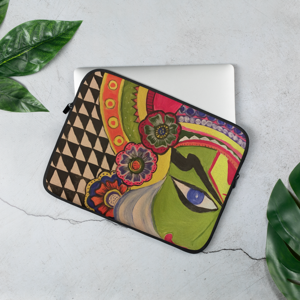 Laptop sleeves Traditional Indian Mask